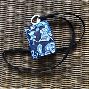 Vera Bradley wallet and lanyard